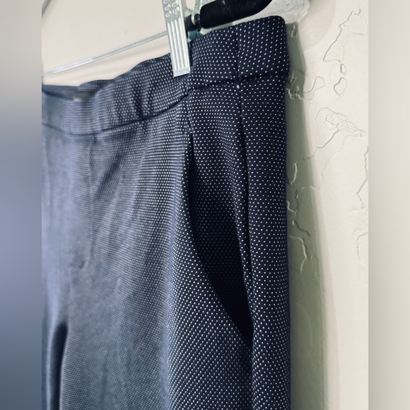 Liverpool Trouser Stretch Knit Pants Kelsey Navy Pin Dot Textured SZ 12/31 NEW! - Picture 6 of 16